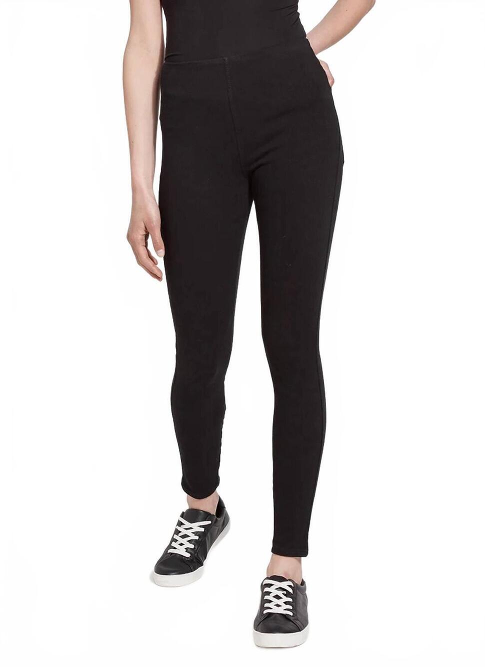NEW LYSSE toothpick denim leggings in black